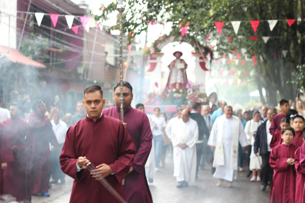 Procesión de San Jerónimo en Coatepec