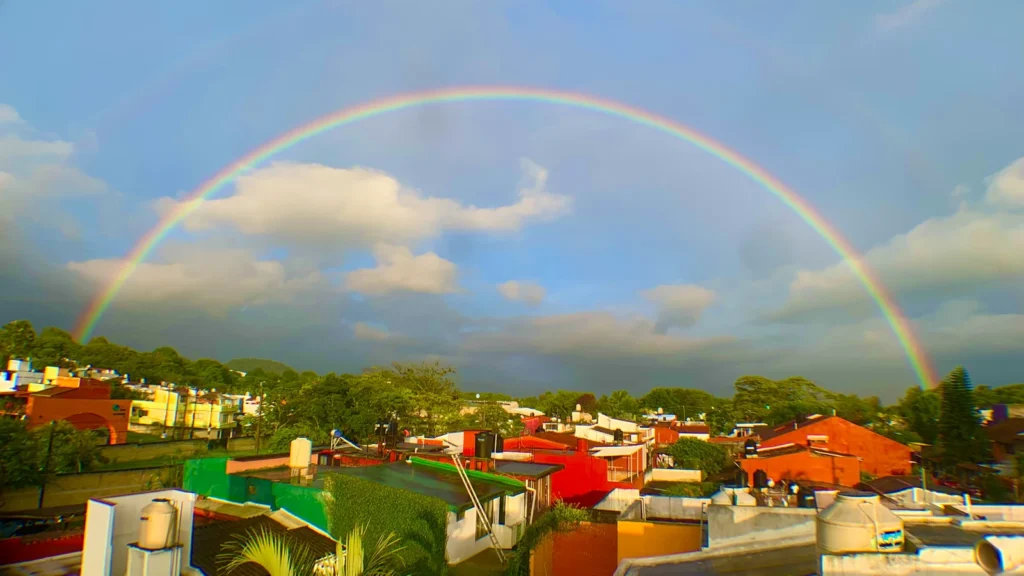 Arcoíris sobre Coatepec, fotografía de 2022